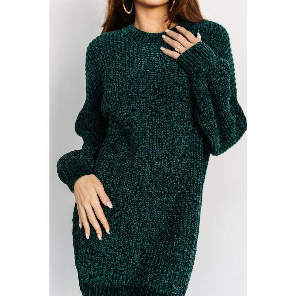 Baltic Born Christa Sweater Dress | Emerald Size MM - Picture 3 of 5